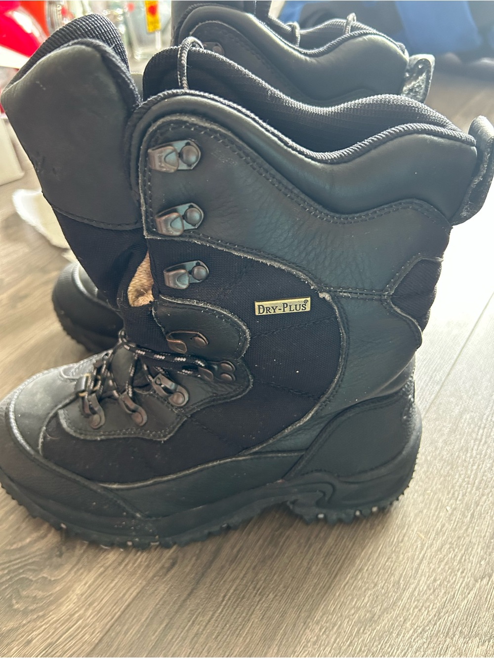 Cabela's Dry-Plus Black Winter Rain Boots